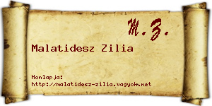 Malatidesz Zilia névjegykártya